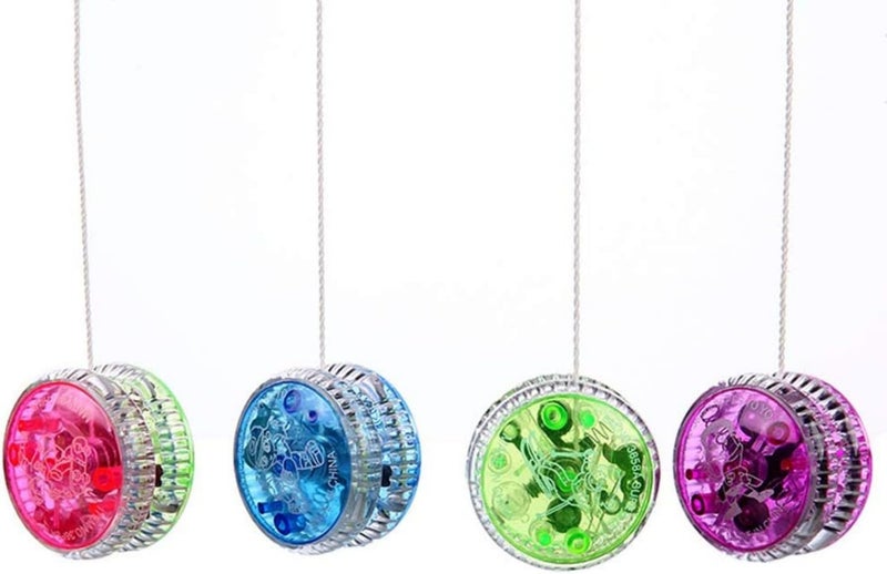 Bioristar LED Light Up Yo Yo Yoyo for Kids Beginner Yo Yo 4 Pack (4 Pack LED Light Up Yo Yo) - Image 4
